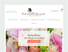 Tablet Screenshot of butterflywishbouquets.com